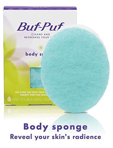 3M Buf Puf Body Sponge, Bath Sponge, Dermatologist Developed, Cleanses Skin of Dirt, and Excess Oil, Reusable, Exfoliating, 1 Count