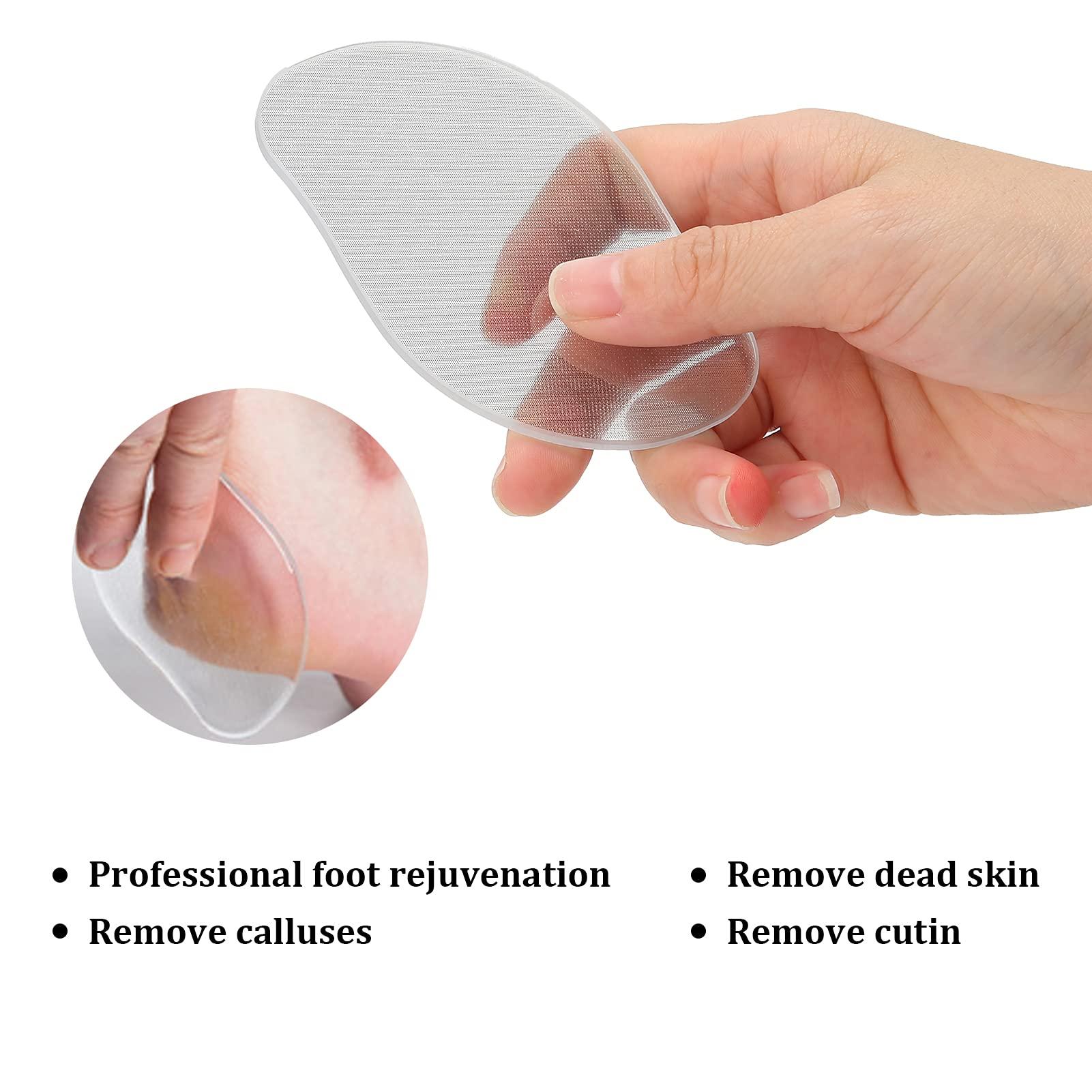 TITA-DONG TITA-DONG Foot Callus Remover, Double Sided Glass Foot Callus Remover, Dead Skin Keratin Pedicure Rough Skin Scrubber, Pedicure Foot Buffer for Soft Feet
