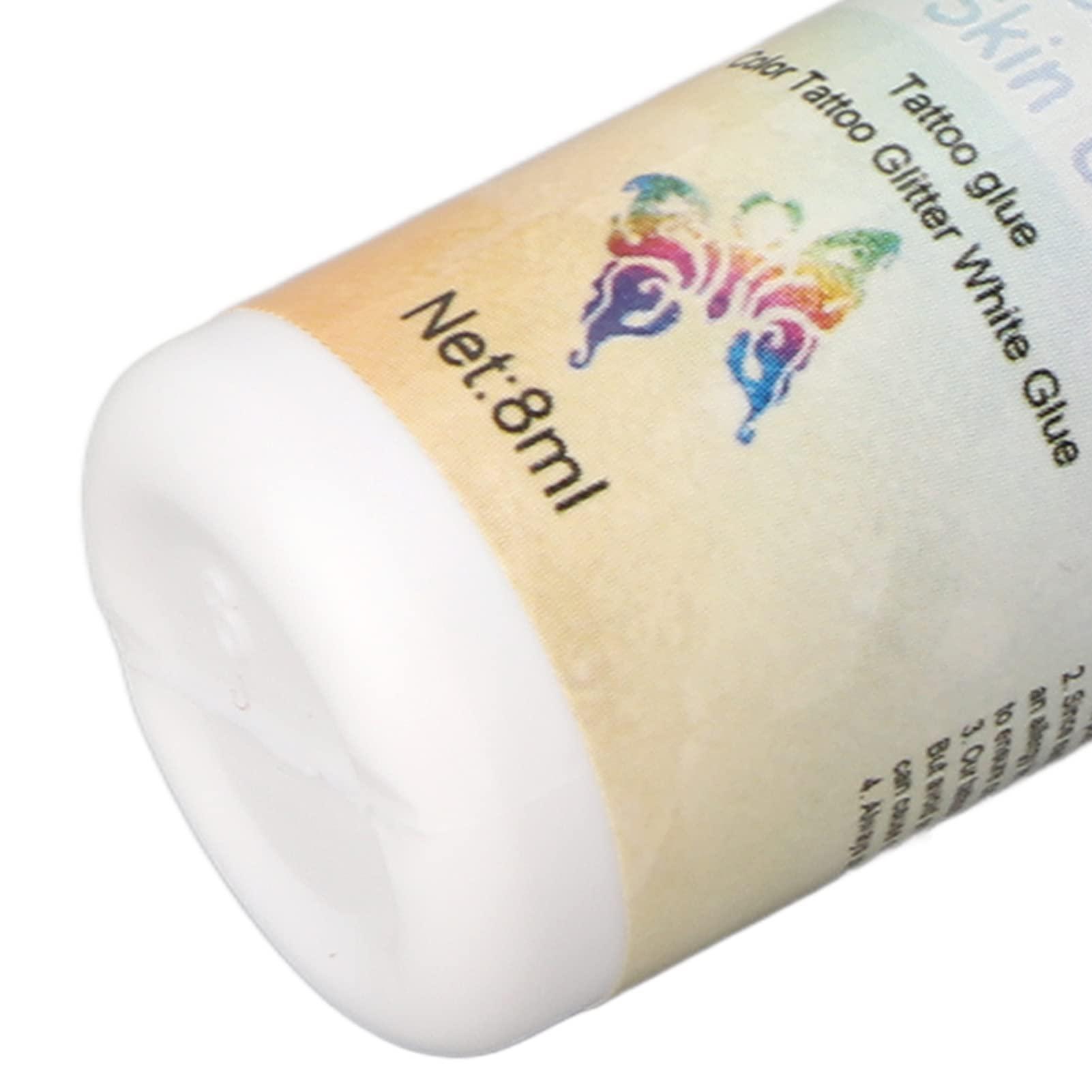 Airshi Glitter Body Skin Glue, Skin Friendly Glitter Makeup Glue Prevent Fall Off Removable Safe High Adhesive for Stages