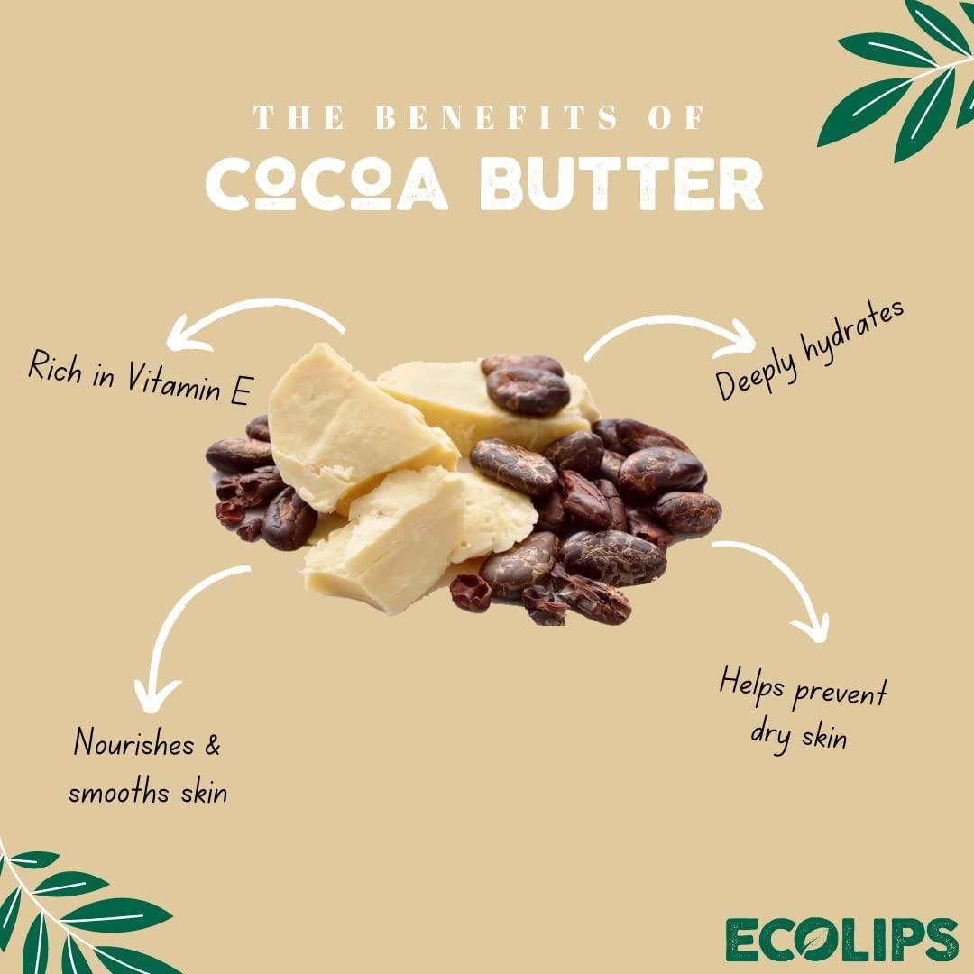 Eco Lips Eco Lips Bee Free Variety Pack Vegan Lip Balm | Candelilla Wax, Cocoa Butter & Coconut Oil Lip Care. Soothe & Moisturize Dry, Chapped Lips - 100% Plastic-Free Plant Pod Packaging - Made in USA