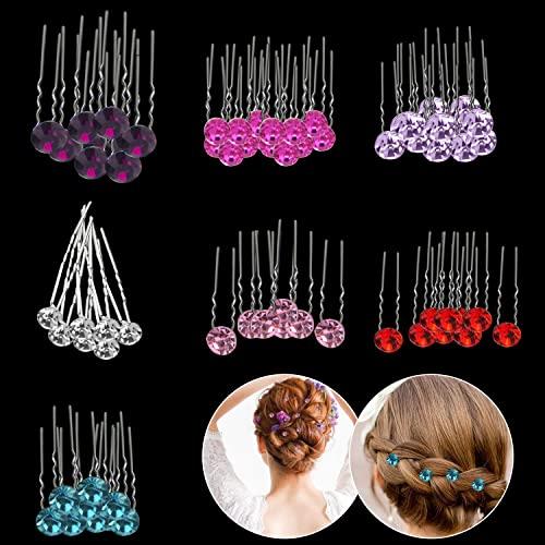 Trimming Shop Trimming Shop Swarovski Crystal Bridal Prom Hair Clips Pins Turquoise