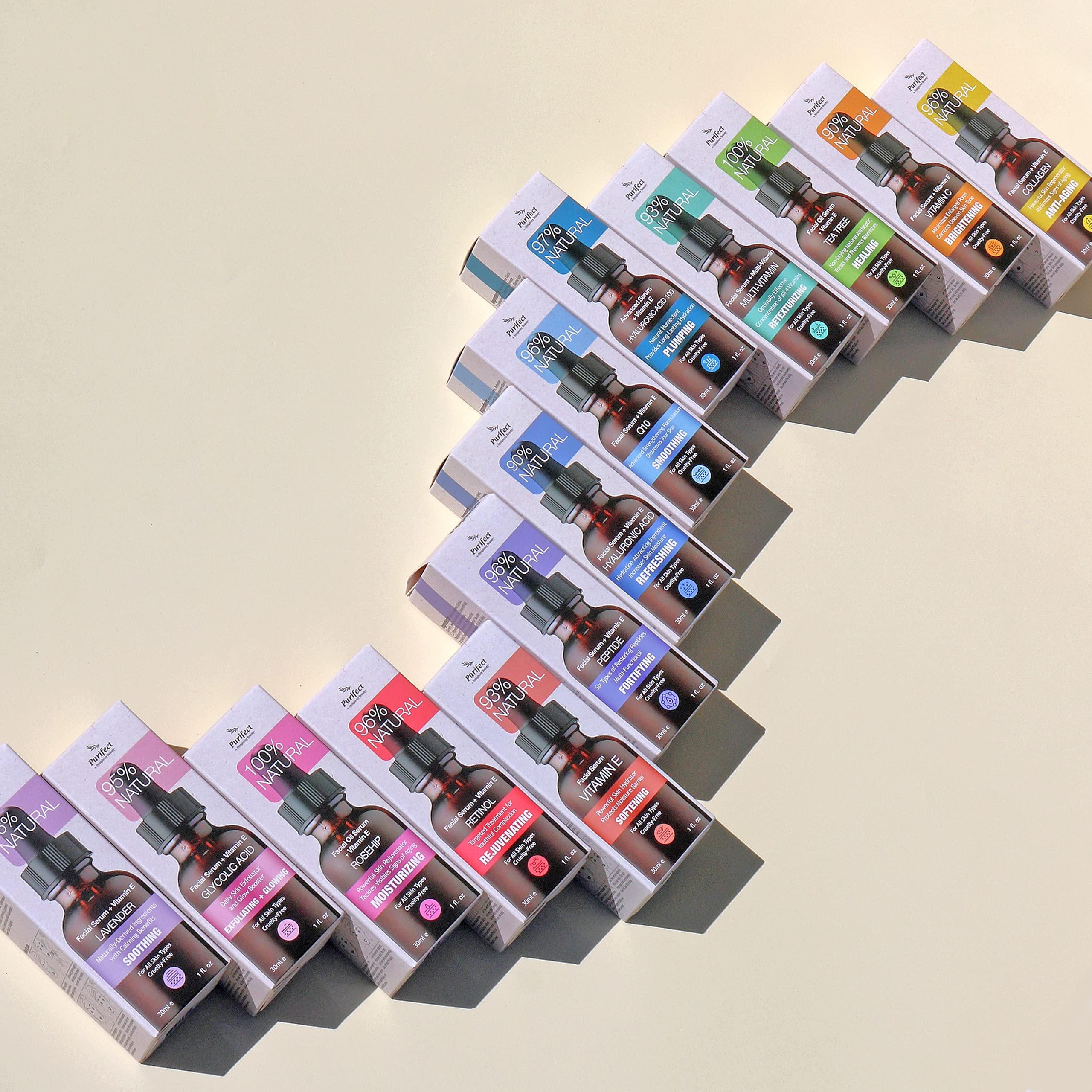 Purifect by Symphony Beauty Purifect Natural Vitamin C Vegan Facial Serum - Enhances Skin Radiance, Hydration, and Firmness with Niacinamide & Vitamin E, 30ml (Made in the USA)