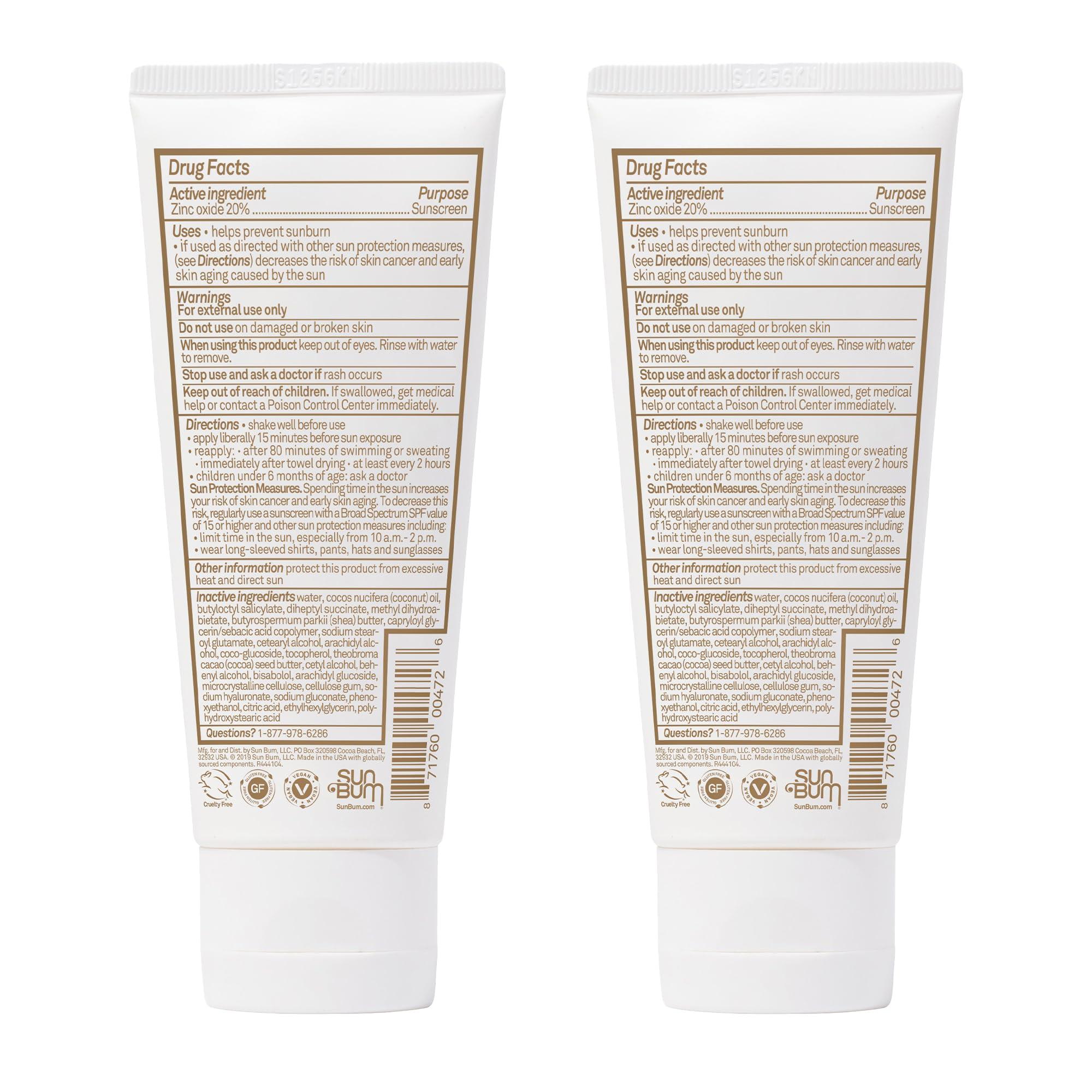 Sun Bum Sun Bum Sun Bum Mineral Spf 50 Sunscreen Lotion Vegan and Reef Friendly (octinoxate & Oxybenzone Free) Broad Spectrum Natural Sunscreen With Uva/uvb Protection 2 Pack