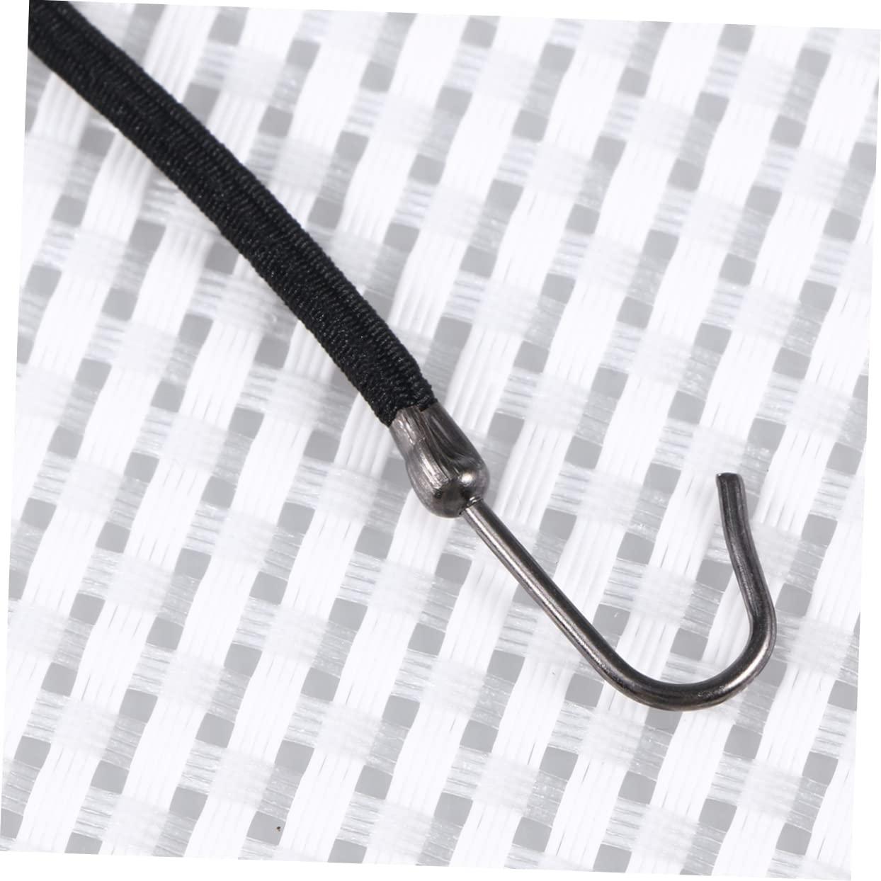 CANIGHT CANIGHT 20pcs Hooks for Ponytail Hair Barrettes for Bungee Hair Elastic Tie Puff Hair Bungees Ponytail Wigs Elastic Hair Ties with Hook Bungee Ponytail Hair Tie with Hooks Headband Black