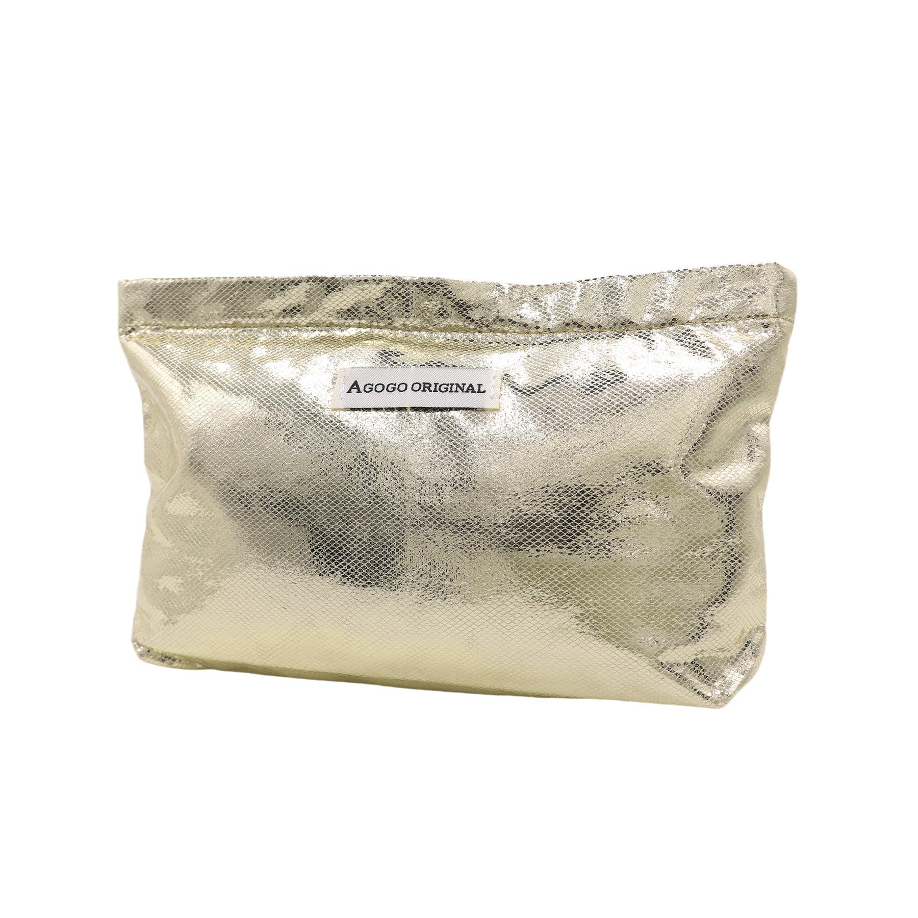 Amamcy Amamcy Sparkly Makeup Bag Toiletry Bag for Women Lightweight Waterproof Cosmetic bag Zipper Pouch Travel Accessories