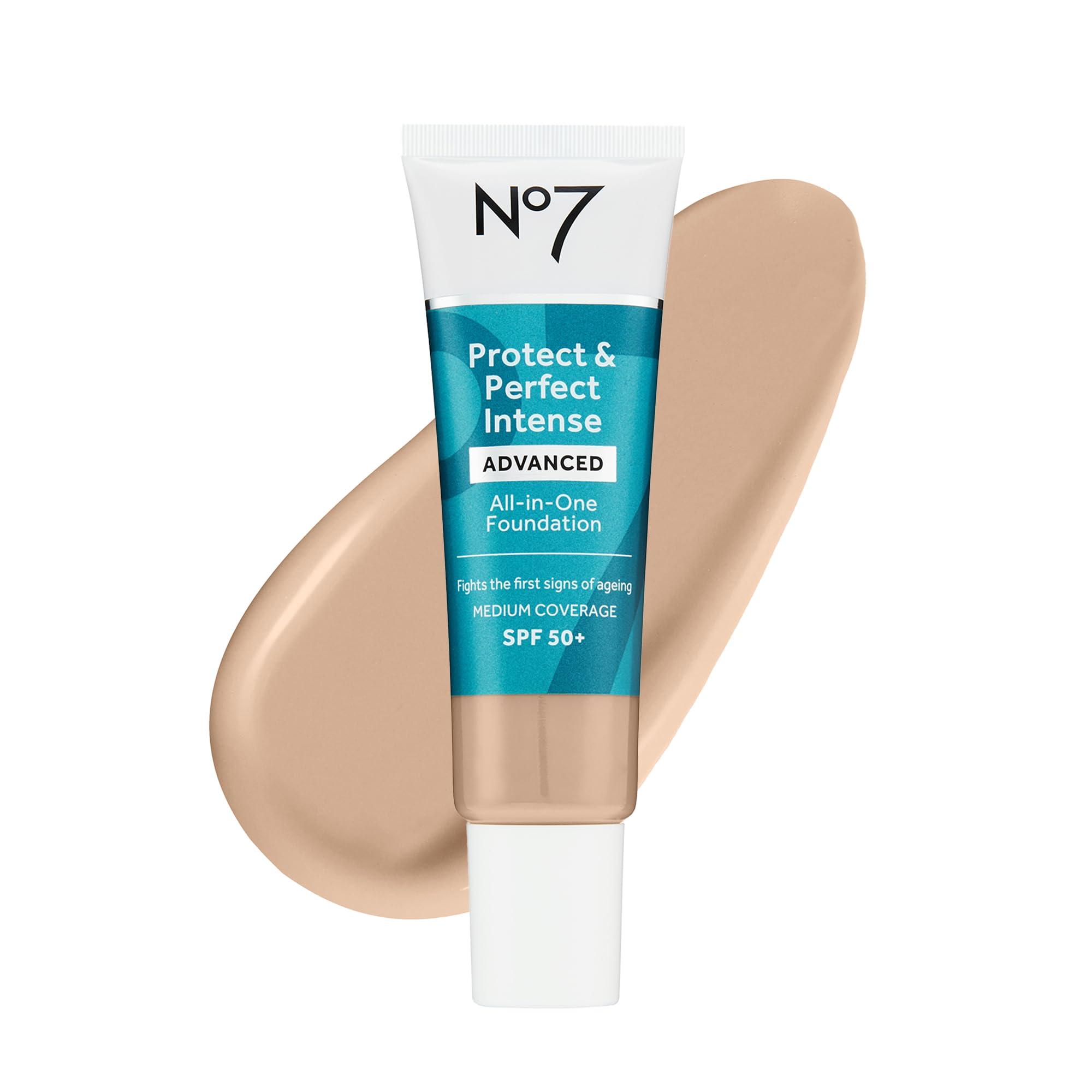 No7 No7 Protect & Perfect Advanced All in One Foundation - Calico - Age Defying Foundation Makeup with SPF 50 for Women - Makeup Base Cream Helps to Reduces Redness & Blurs Visible Pores (30ml)