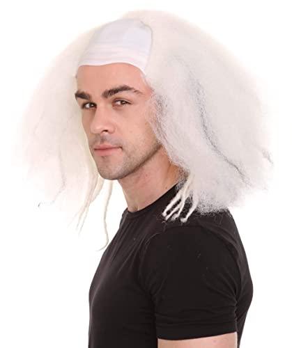 HPO Bald Clown Mens Wig White HW-636