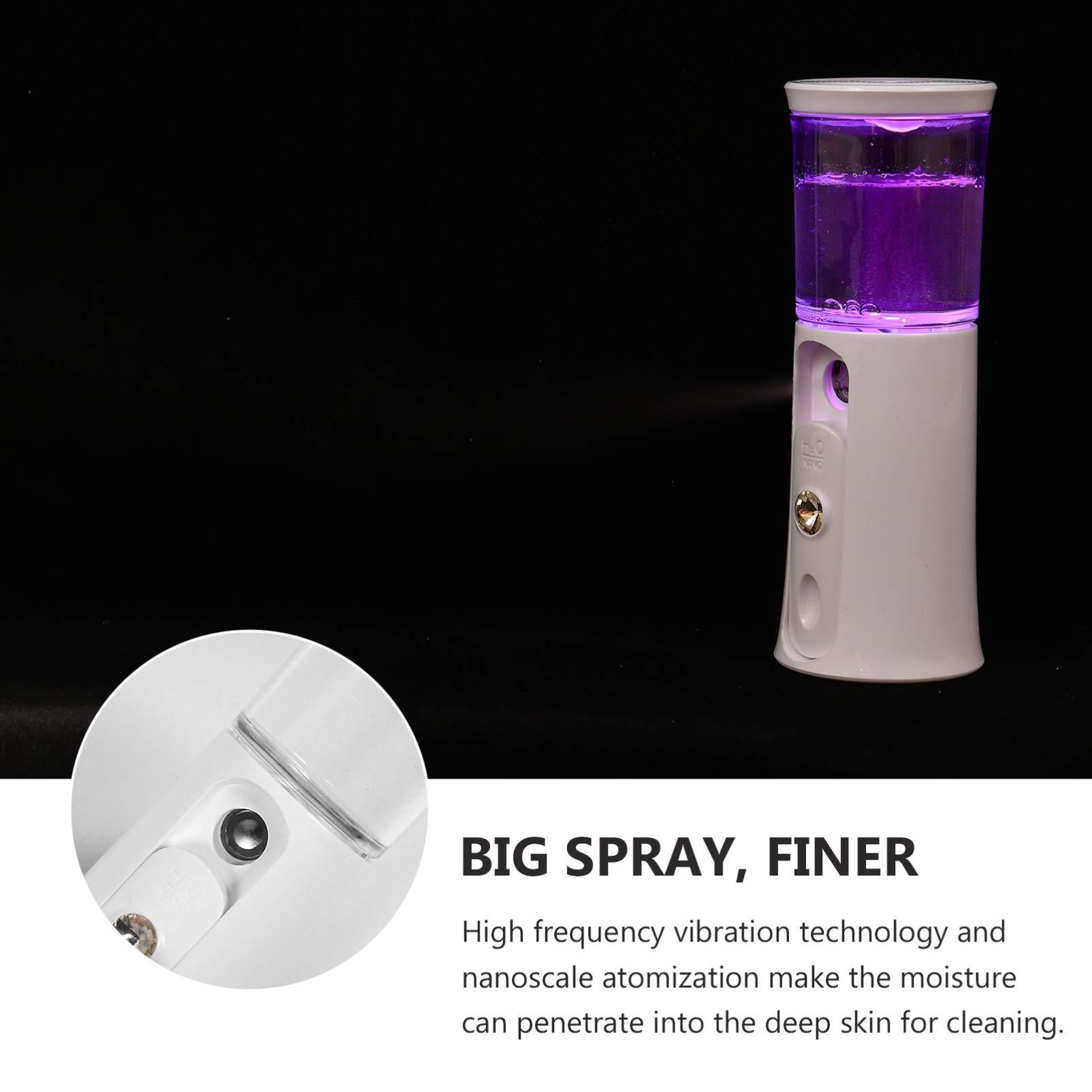 Healifty Healifty Portable Face Steamer Mini Facial Steamer 30ml Handy Facial Facial Mister Portable Moisturizing Mist Sprayer for Face Moisturizing Hydrating Portable