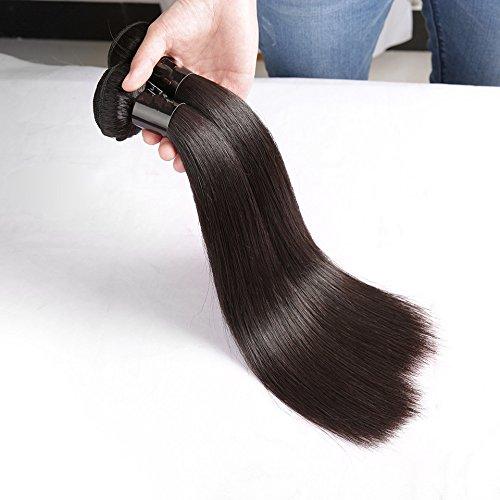 DaJun 8A Hair Weft 8" Peruvian Virgin Remy Grace Hair Products Human Hair Extension Natural Straight Hair Bundles 1pcs/lot 100gram Natural Colour Hair Weave