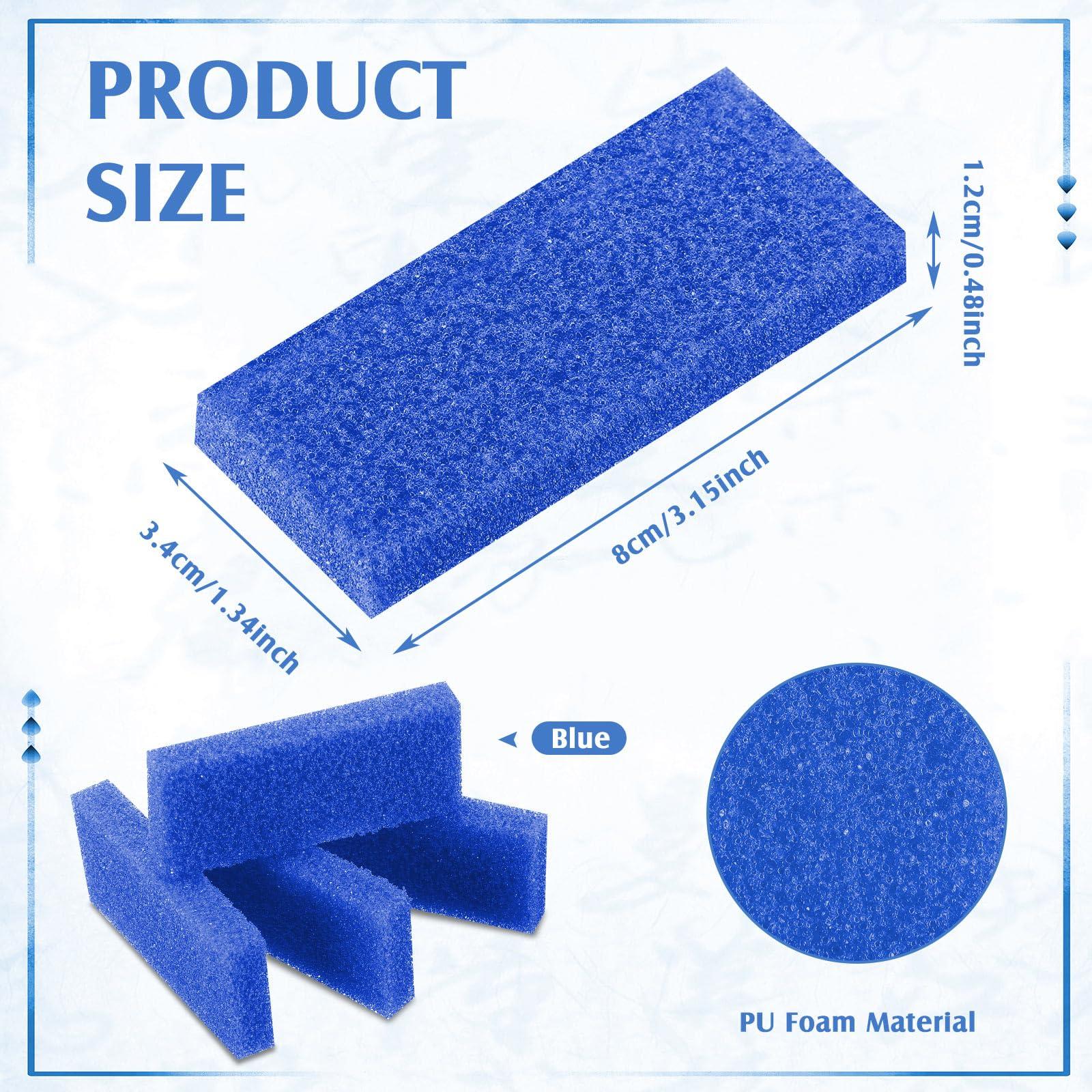 Batiyeer Batiyeer 100 Pcs Pumice Stone for Feet Scrubber Dead Skin Disposable Foot Pumice Foot Shower Scrubber Foot Scrubber for Heel Cuticle Callus Remover Bath Spa (Blue)