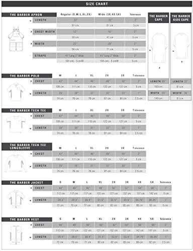 Barber Strong Barber Strong The Barber Cape Haircut Cover for Men, Hair Repelling and Static-Reducing Material, Flexible Elastic Neckband, Water Resistant Fabric, Oversized for Complete Coverage - Blue/White Stripe