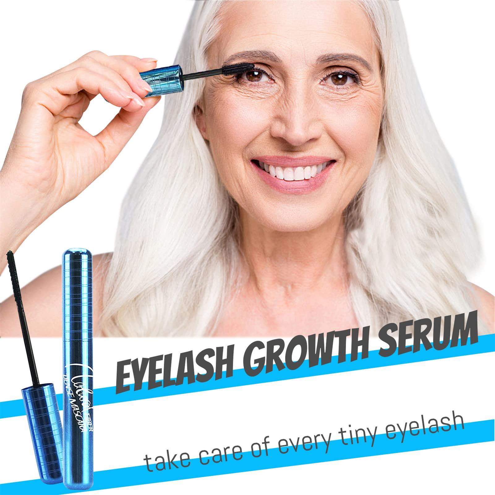 Esissenils Mascara for Older Women, Mascara for Seniors with Thinning Lashes Waterproof Mascara Black Volume and Length, Hypoallergenic Mascara for Sensitive Eyes for Mature Women (1 Pack)