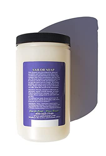 Gabriel Correctives Skincare System Sailor Soap (32oz with Pump) - Lathers in Fresh & Salt Water/Multi-purpose Camp Soap/Biodegradable Outdoor Adventure Soap/Gabriel Correctives Skin Care