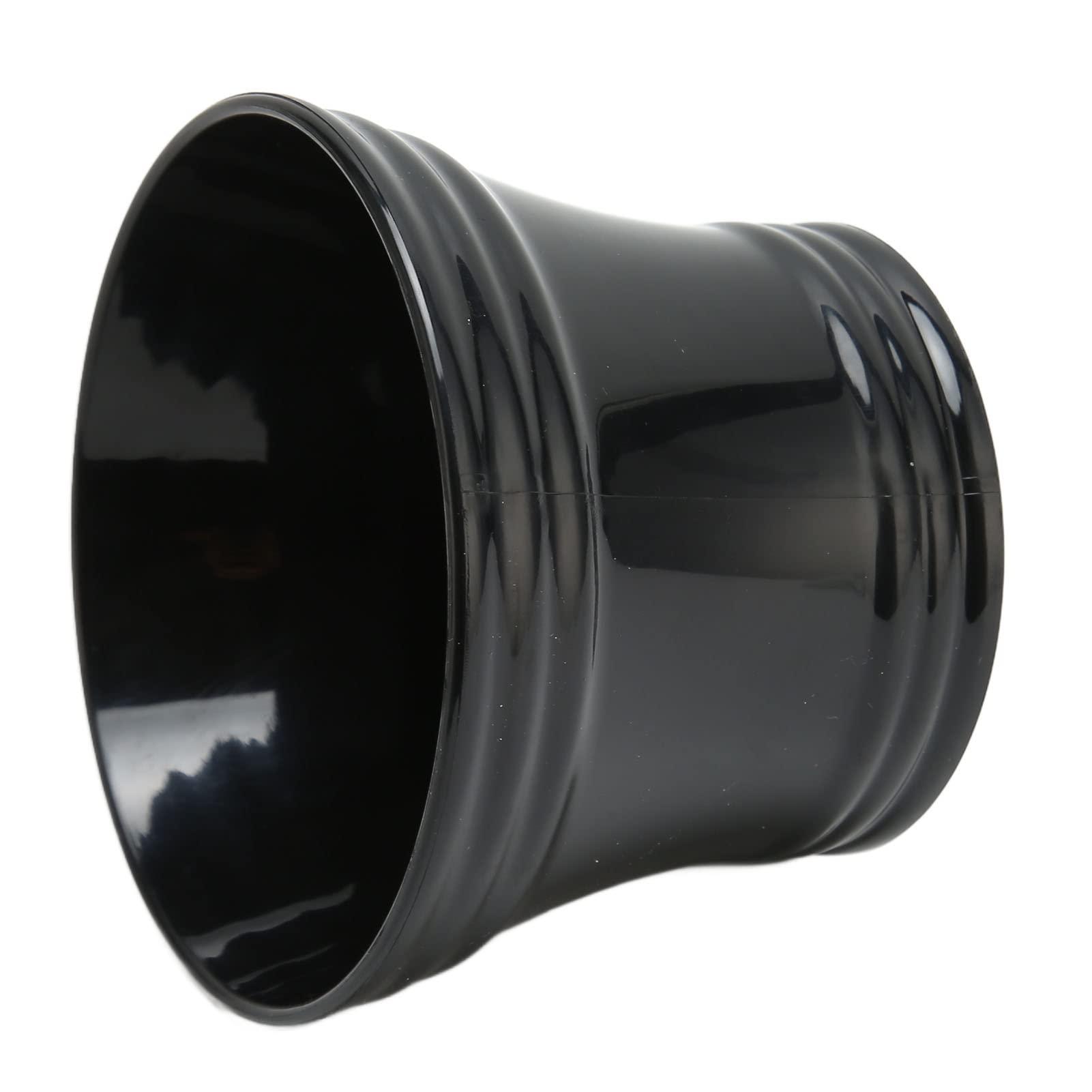 FILFEEL Plastic Shaving Bowl Black Shaving Soap Bowl for Men Large Capacity Portable Shave Mug with Handle for Barber Home Travel