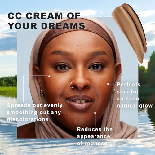 Lumene Lumene Color Correcting CC Cream - Lightweight Foundation with Medium Coverage - Redness Reducing Face Makeup for a Glowing Complexion - Vegan Formula + Suitable for All Skin Types - Deep (1 fl oz)