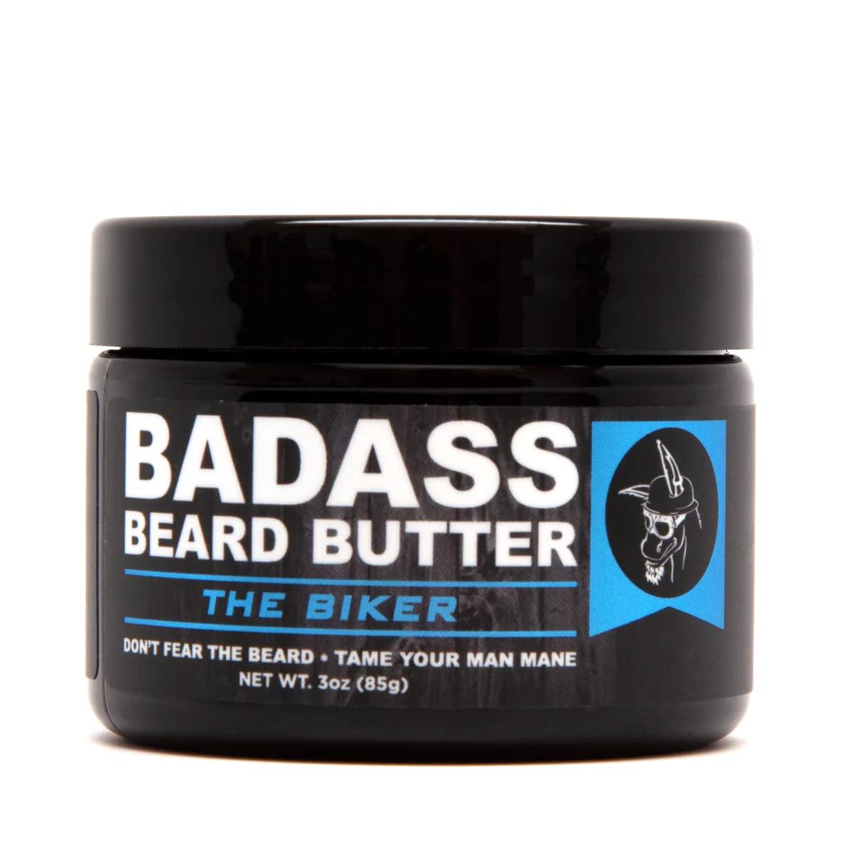 Badass Beard Care Badass Beard Care Beard Butter For Men - THE BIKER, 3 oz - Made of Natural Ingrediens for Healthy, Soften and Itchness Free Beard and Mustache