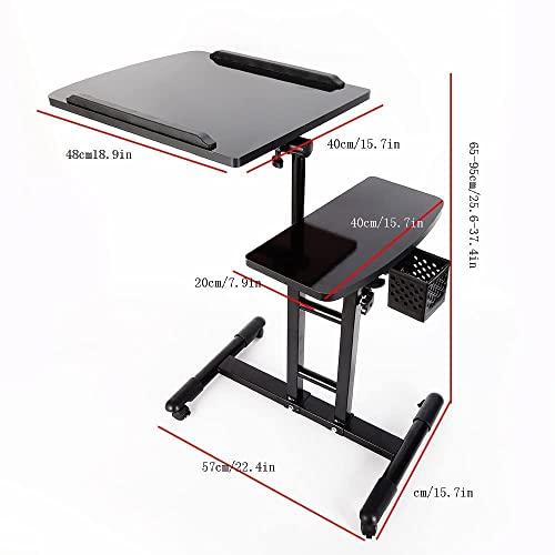 SHIOUCY SHIOUCY Tattoo Workstation Tattoo Table Station - Portable Mobile Tattoo Station for Tattoo Studio Artist,with Universal Wheels, Height Adjustable