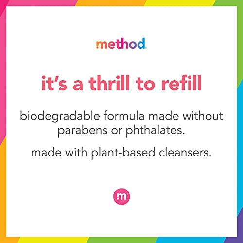 Method Method Foaming Hand Soap, Refill, Pink Grapefruit, Recyclable Bottle, Biodegradable Formula, 28 oz, (Pack of 1)