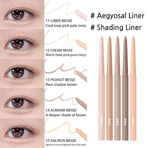 BBI@ BBIA BBIA Last Auto Gel Eyeliner (15 SALMON BEIGE) + Last Glitter Highliner (02 DEWY PEACH) BUNDLE SET