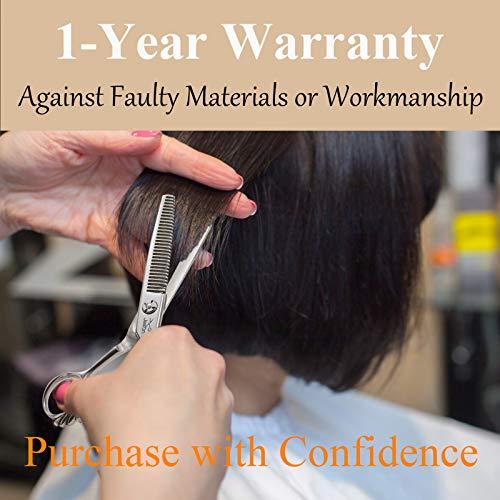 JASON JASON 6" Blending Hair Scissors, 30 Teeth Hair Thinning Scissor Professional Trimming Hair Cutting Shears for Barber, Hairdresser, Stylist, Women and Men, Japanese 440C Stainless Steel