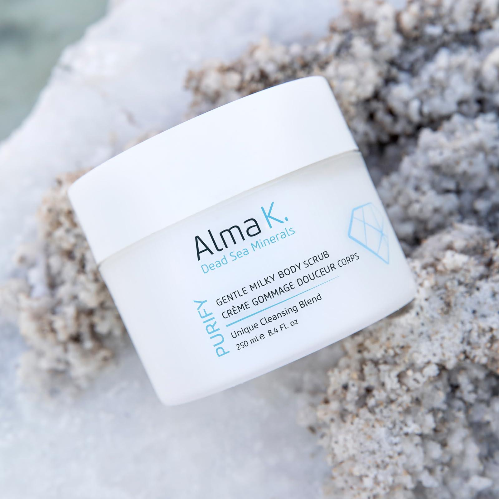 ALMA K Alma K Gentle Milky Body Scrub - Exfoliating Body Scrub - Body Exfoliator - Shower Scrub with Shea Butter - Exfoliating Scrub for Women - 8.4 oz