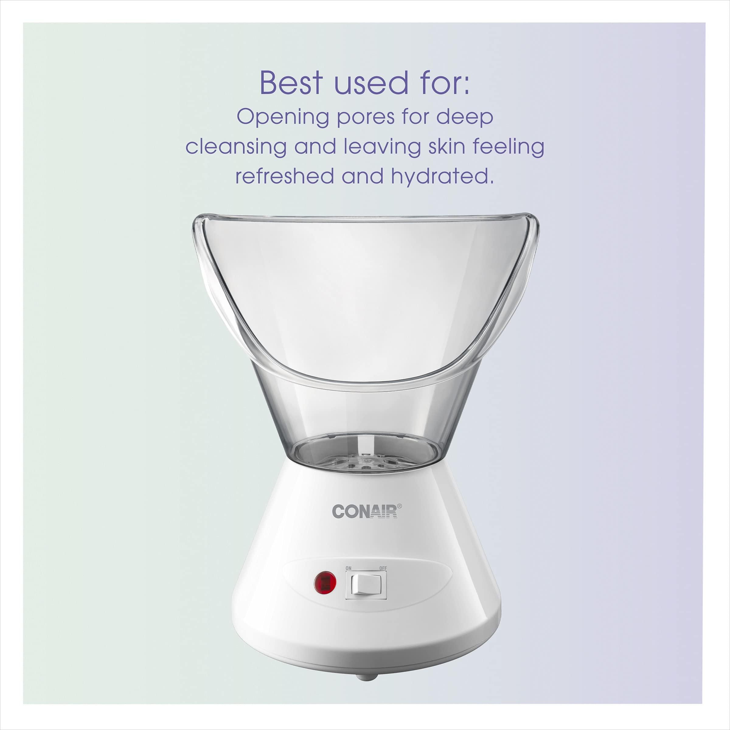 Conair True Glow by Conair Facial Steamer - Face Steamer for Facial Deep Cleaning - Home Facial Spa