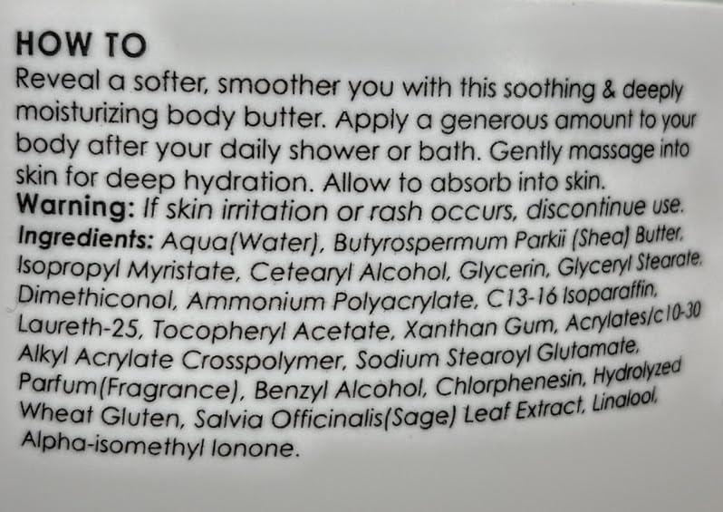 Ciroa Ciroa, Eucalyptus & aloe Body Butter, Hydrate & Refresh, Dermatologically Tested & Vegan Friendly, 15.8 oz / 450 gr