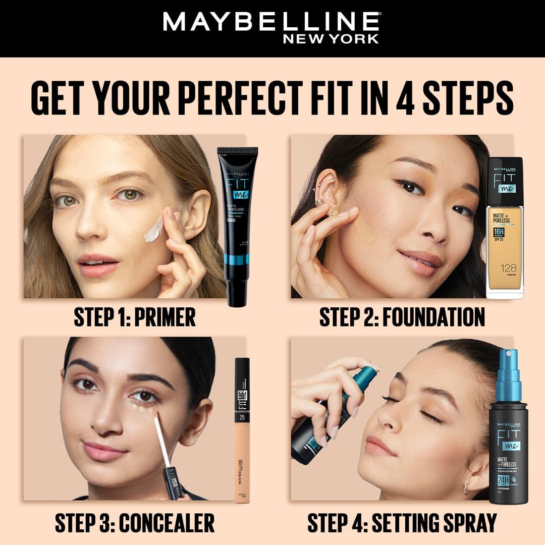 MAYBELLINE Maybelline New York Fit Me Liquid Concealer Makeup, Natural Coverage, Lightweight, Conceals, Covers Oil-Free, Light, 1 Count (Packaging May Vary)