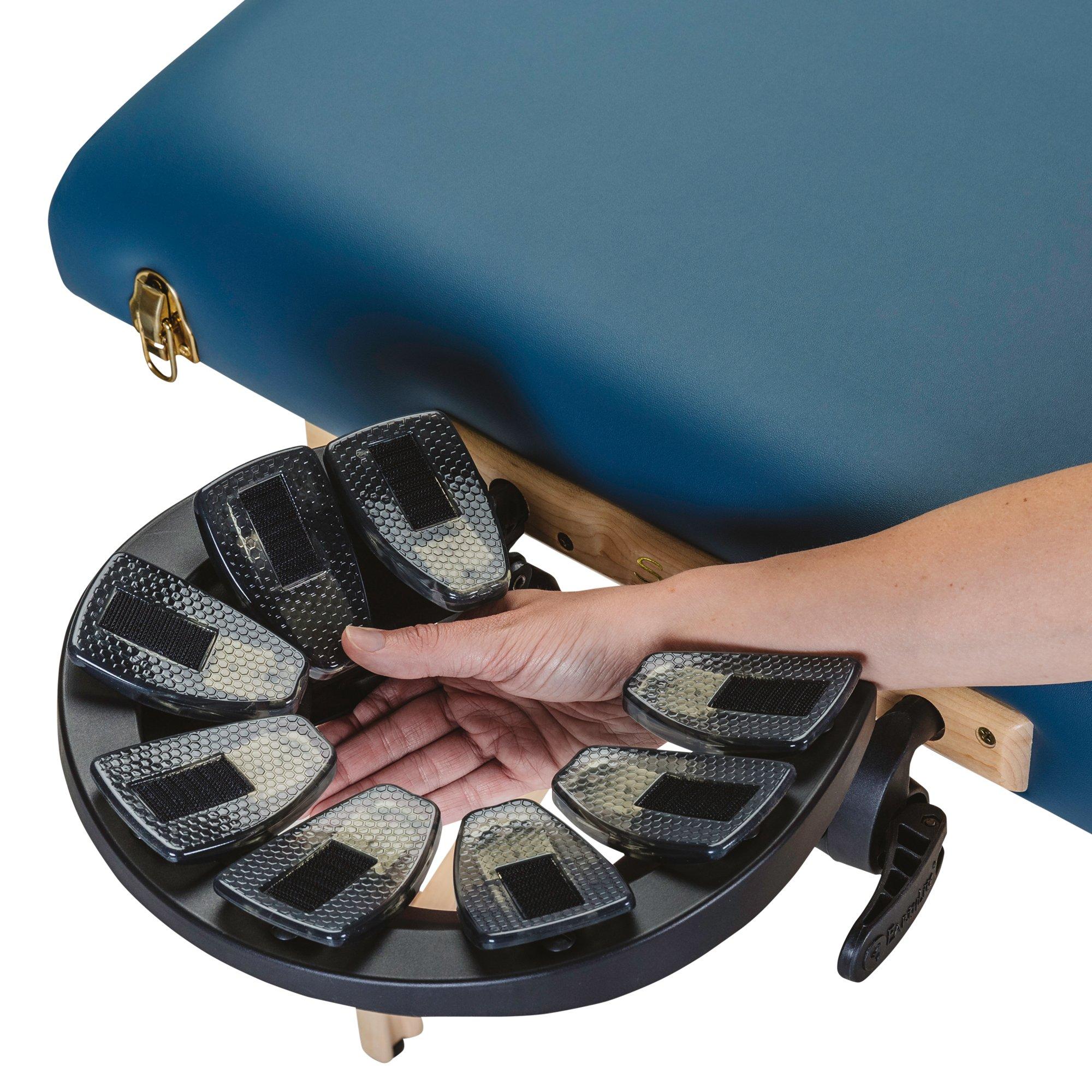 Earthlite EARTHLITE Massage Table Face Cradle CARESS - Self-Adjusting, Innovative Headrest with Luxurious Strata Face Pillow, Teal