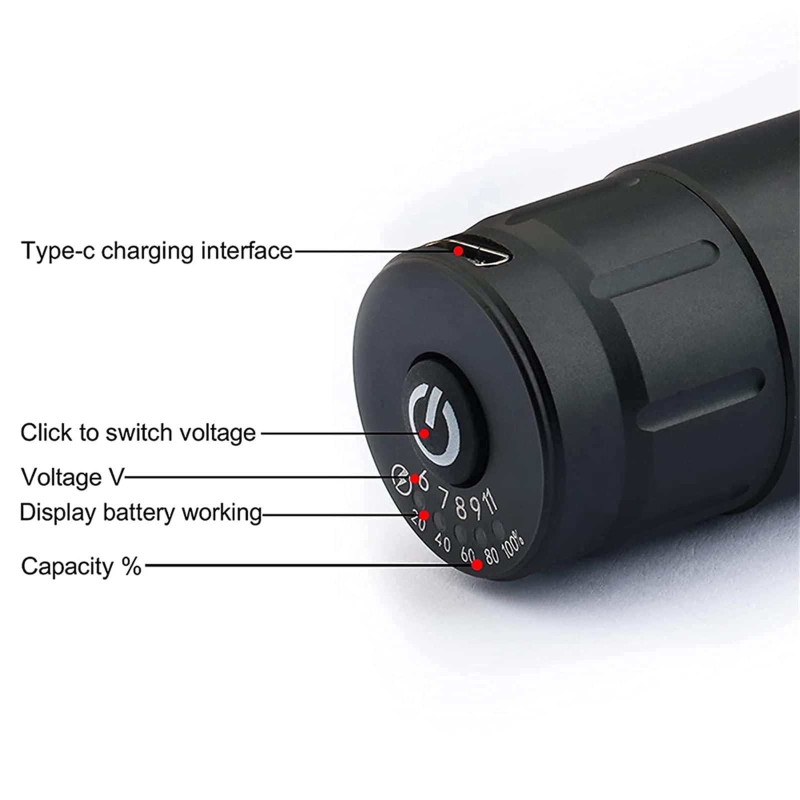 MAXSMLZT Tattoo Machine Kit Cordless Tattoo Power Supply RCA Interface Rotary Tattoo Pen Kit For Body Art Permanent Makeup Pen Machine Tattoo Supply Eyebrow Tattoo,D