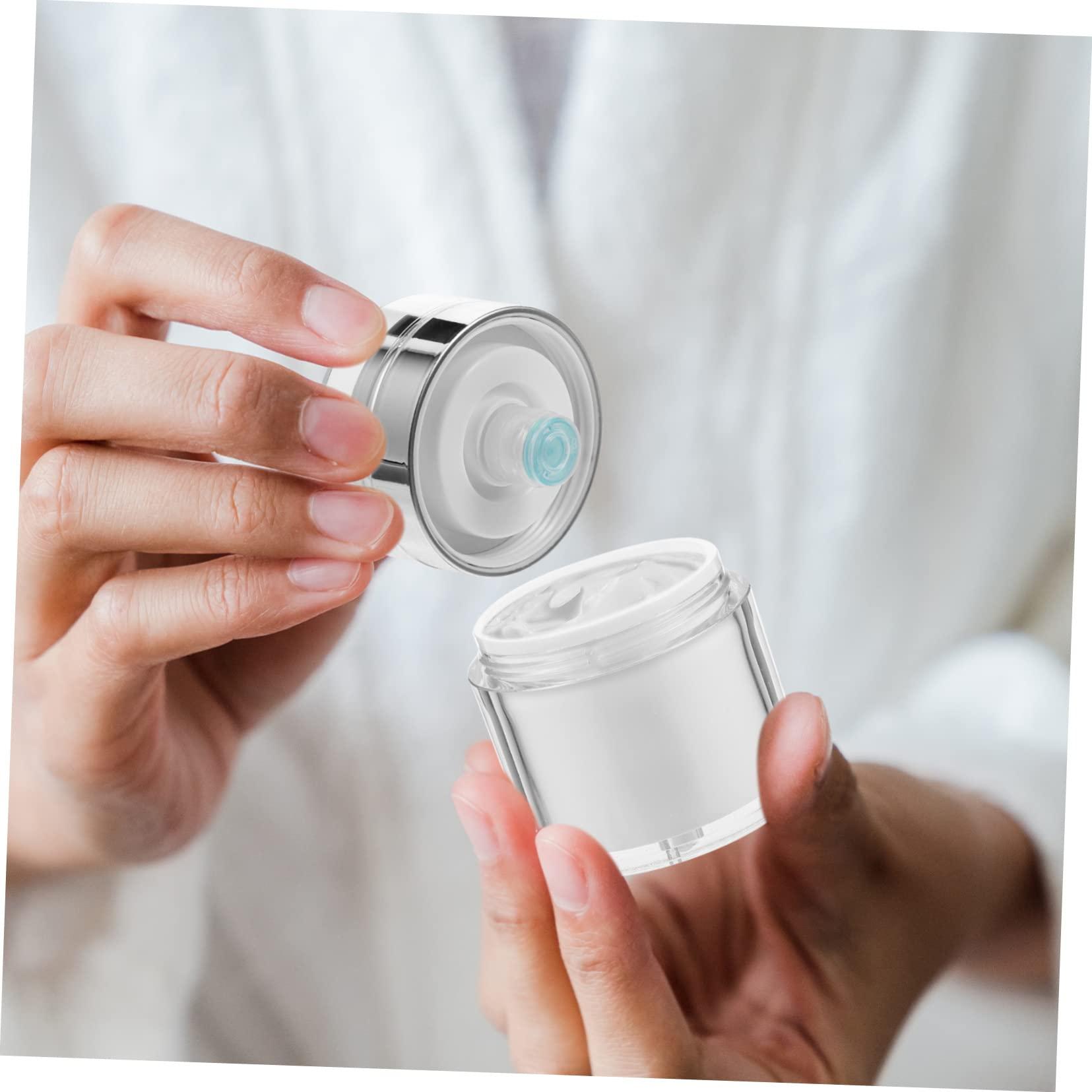 Beaupretty Beaupretty Plastic Shampoo Bottles Clear 3pcs Press Cream Jar Bottles Sun Screens Lotion Lotion Bottle Refillable Bottle Airless Container Cream Dispensers Cream Bottles Pp Vial Travel