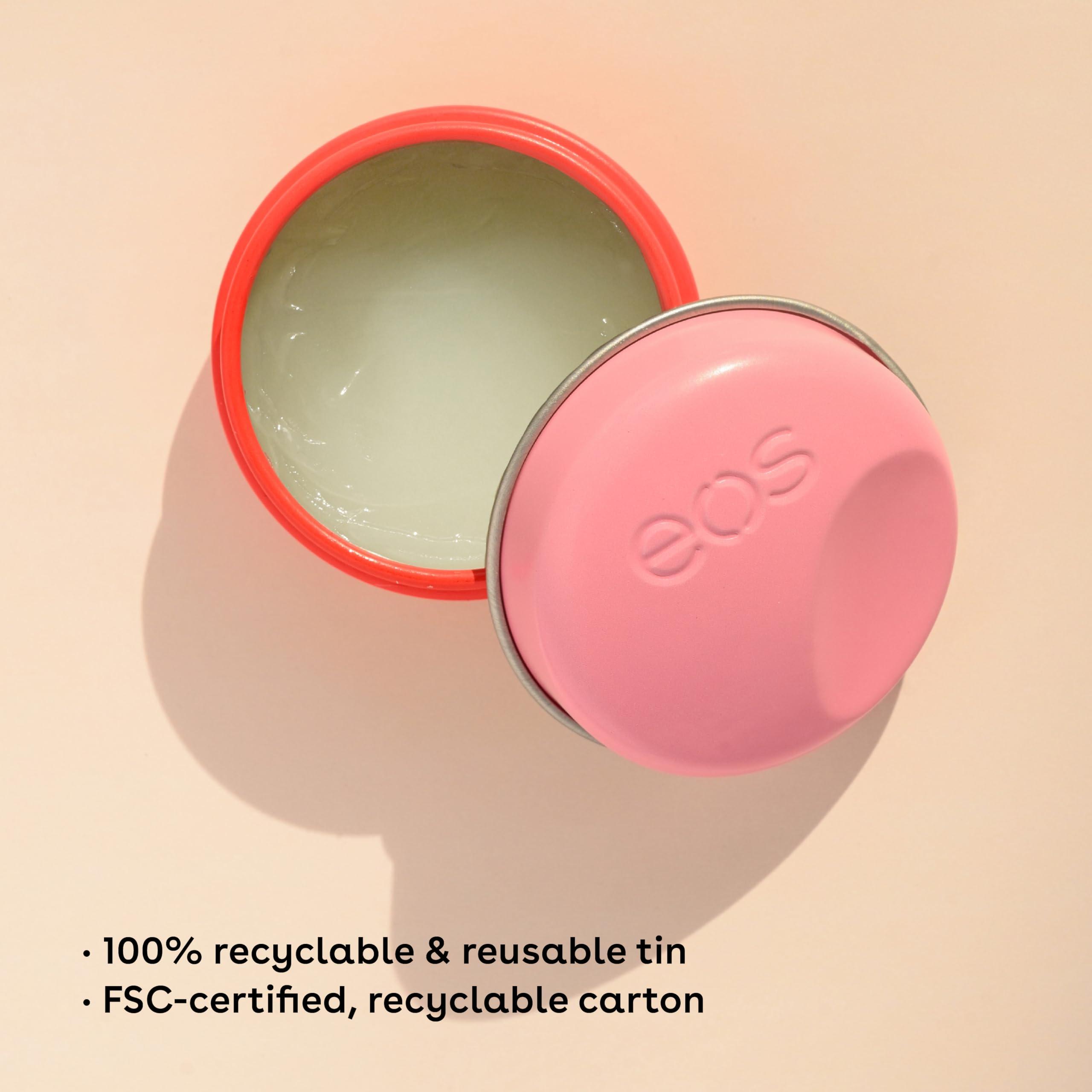 eos eos Plant Based Vegan Lip Salve- Strawberry Sorbet, 100% Natural Formula, Made with Upcycled Olive Squalane, Cruelty Free Lip Balm, 0.42 oz