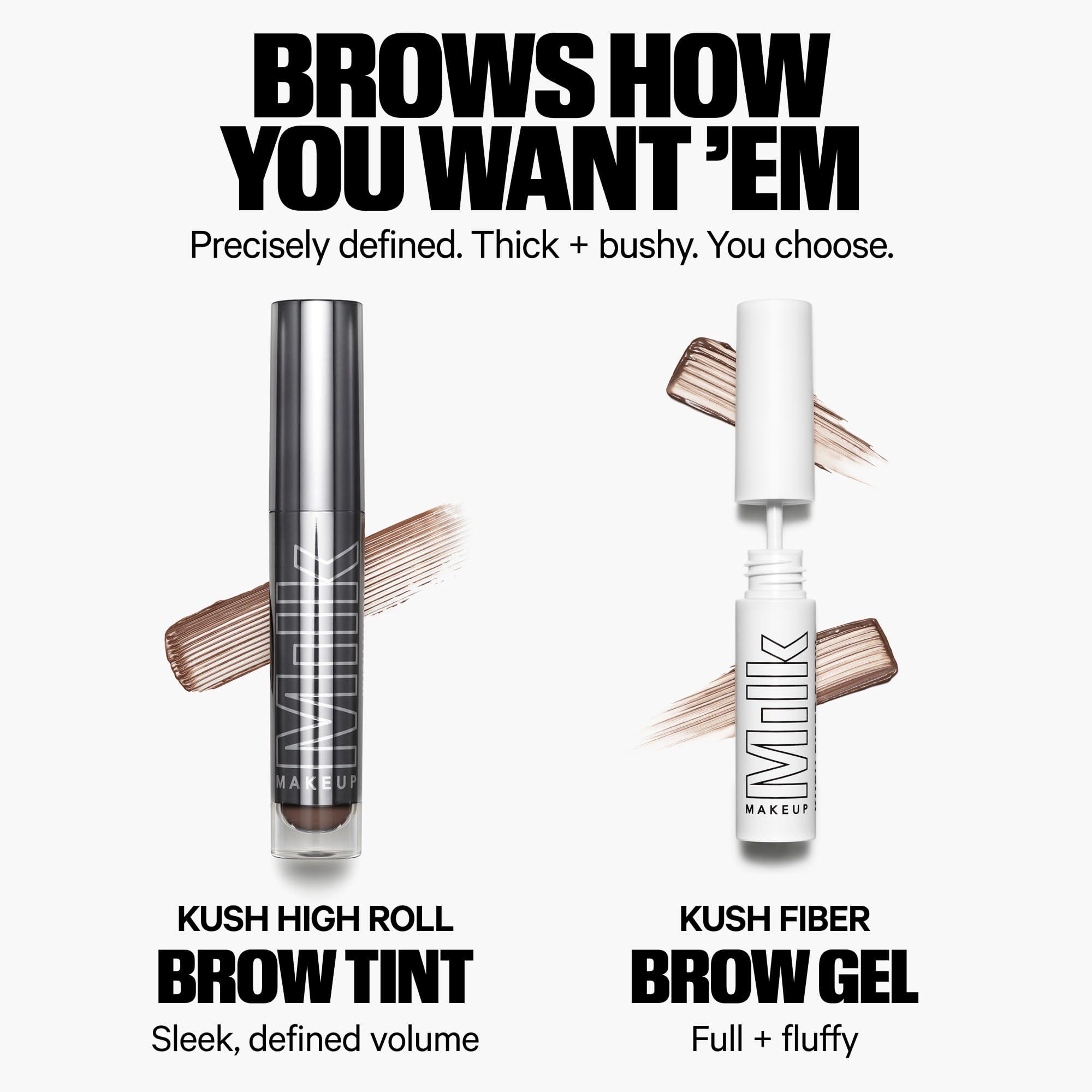 Milk Makeup Milk Makeup KUSH Fiber Brow Gel, Herb (Medium Brown) - Thickening Brow Gel - Soft, Flexible Hold - Vegan, Cruelty Free