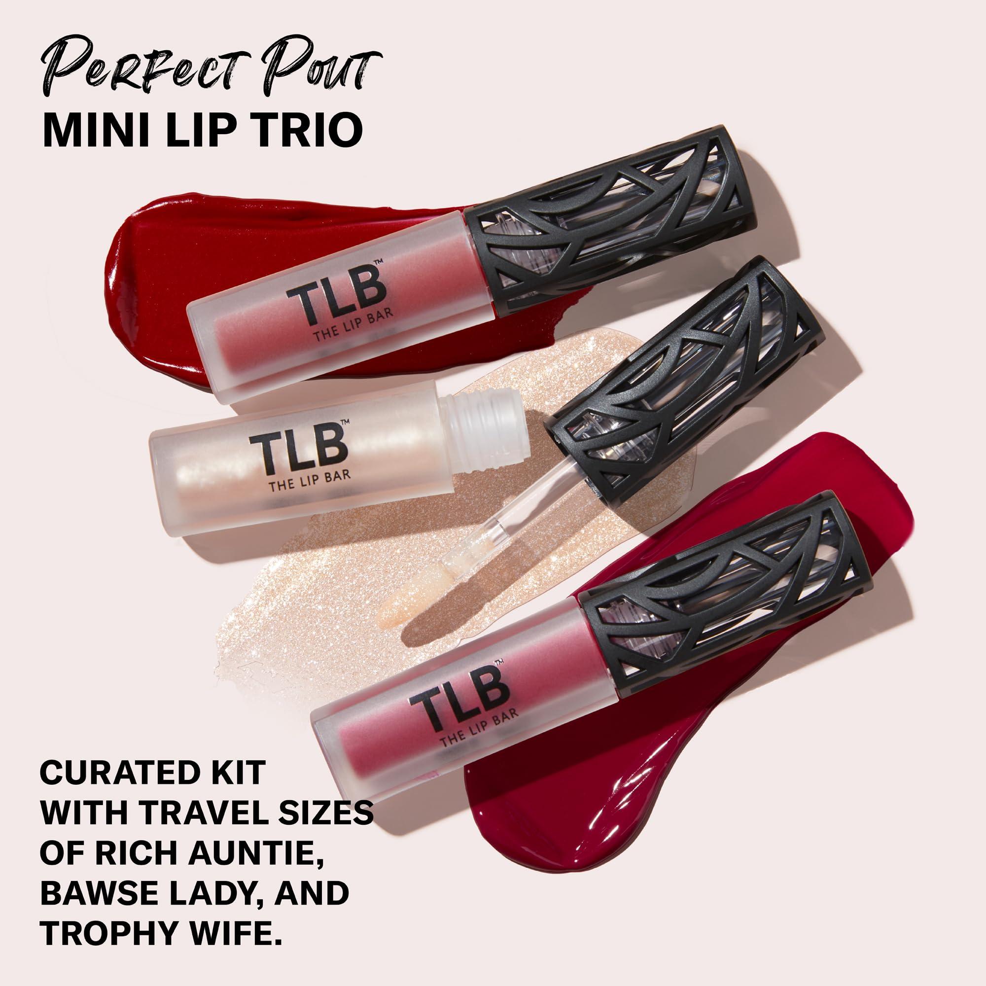The Lip Bar The Lip Bar - Perfect Pout Mini Lip Trio Gift Set (3 Products) - Nonstop Liquid Matte Lipstick & Non-Sticky Lip Gloss - Travel Size - Gift Box - Vegan, Gluten Free, Cruelty Free - Makeup & Cosmetics