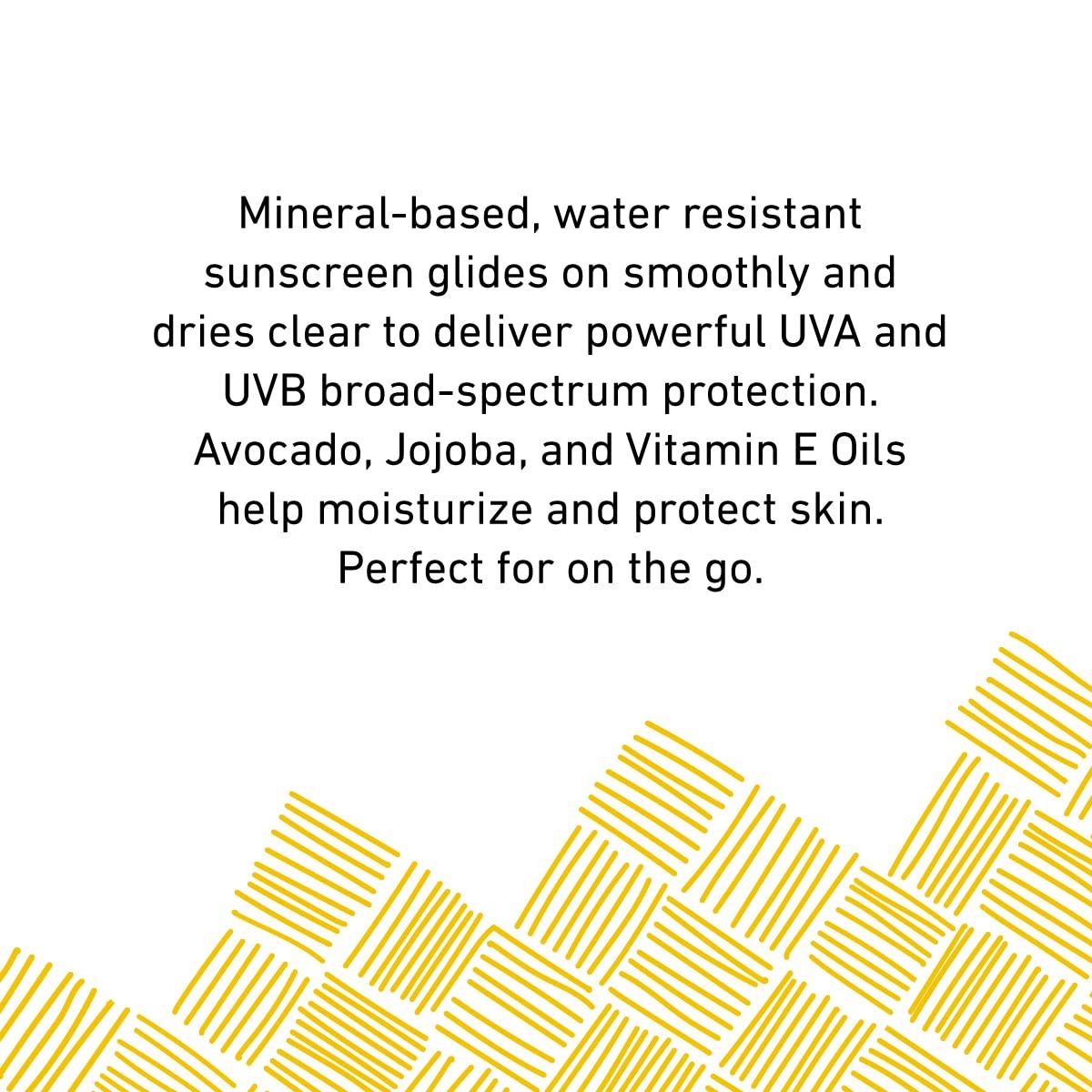 MyChelle Dermaceuticals Mychelle Dermaceuticals Sun Shield Stick Spf 50 Non-Tinted - Natural Liquid Zinc Sunscreen Vitamin E and Jojoba - Water Resistant up to 80 Minutes - Sunscreen for Face, Reef Safe, Safe for Children