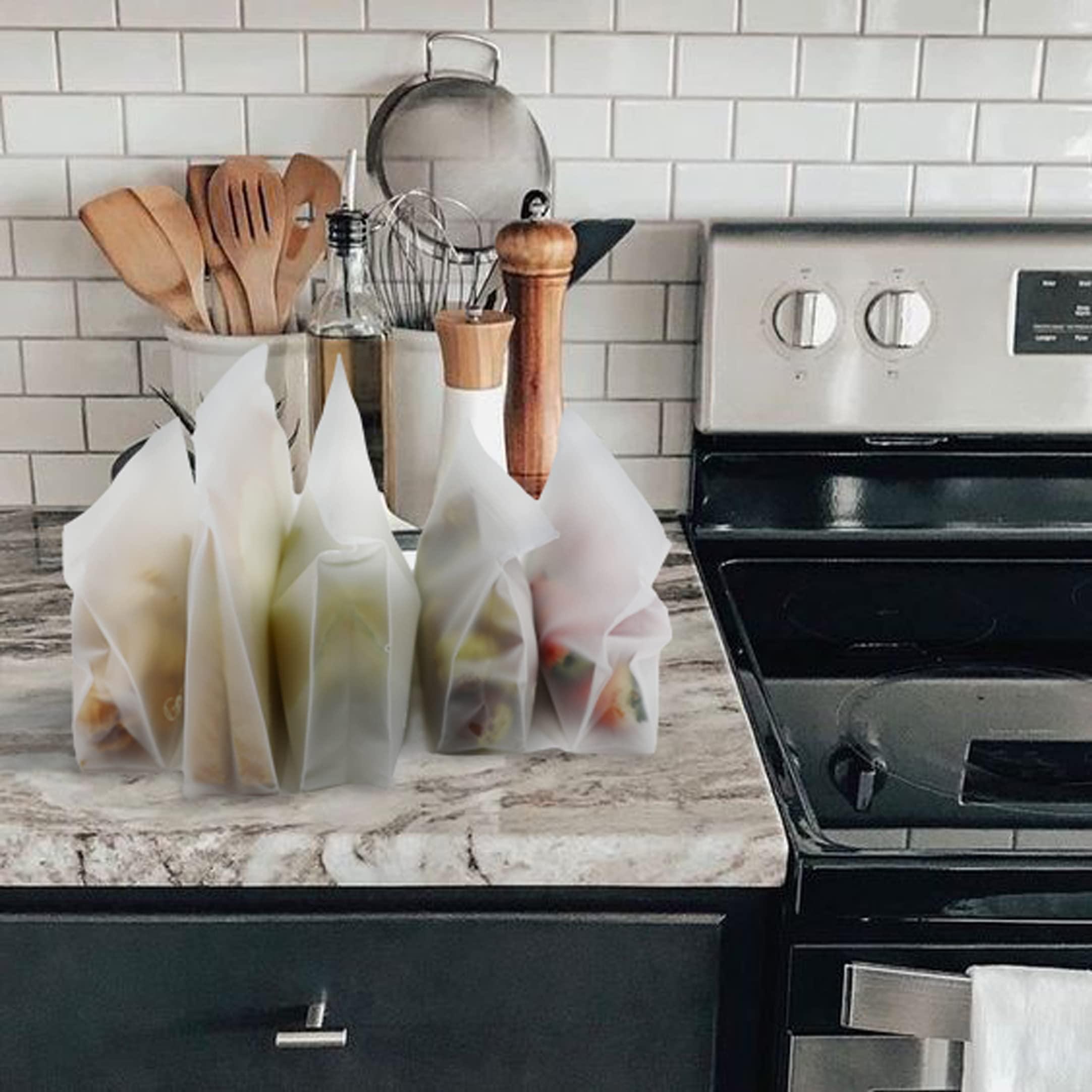 Gpurplebud Gpurplebud Clear Toiletry bags, PEVA Material Leakproof TSA Approved Quart Size Zipper Bags (3, 3 x 9.8in & 3 x 7.9in)