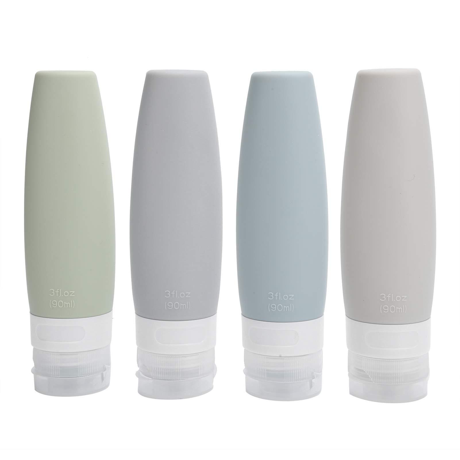 MARURY Travel Bottles, Travel Bottle Set, Make up Containers Empty Dispenser Bottle Silicone Refill Container Shampoo Body Wash Travel Bottle