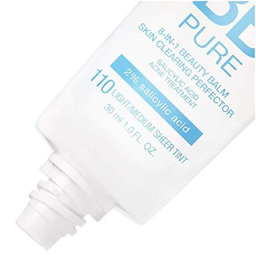 MAYBELLINE Maybelline Dream Pure Skin Clearing BB Cream, 8-in-1 Skin Perfecting Beauty Balm With 2% Salicylic Acid, Sheer Tint Coverage, Oil-Free, Medium, 1 Count