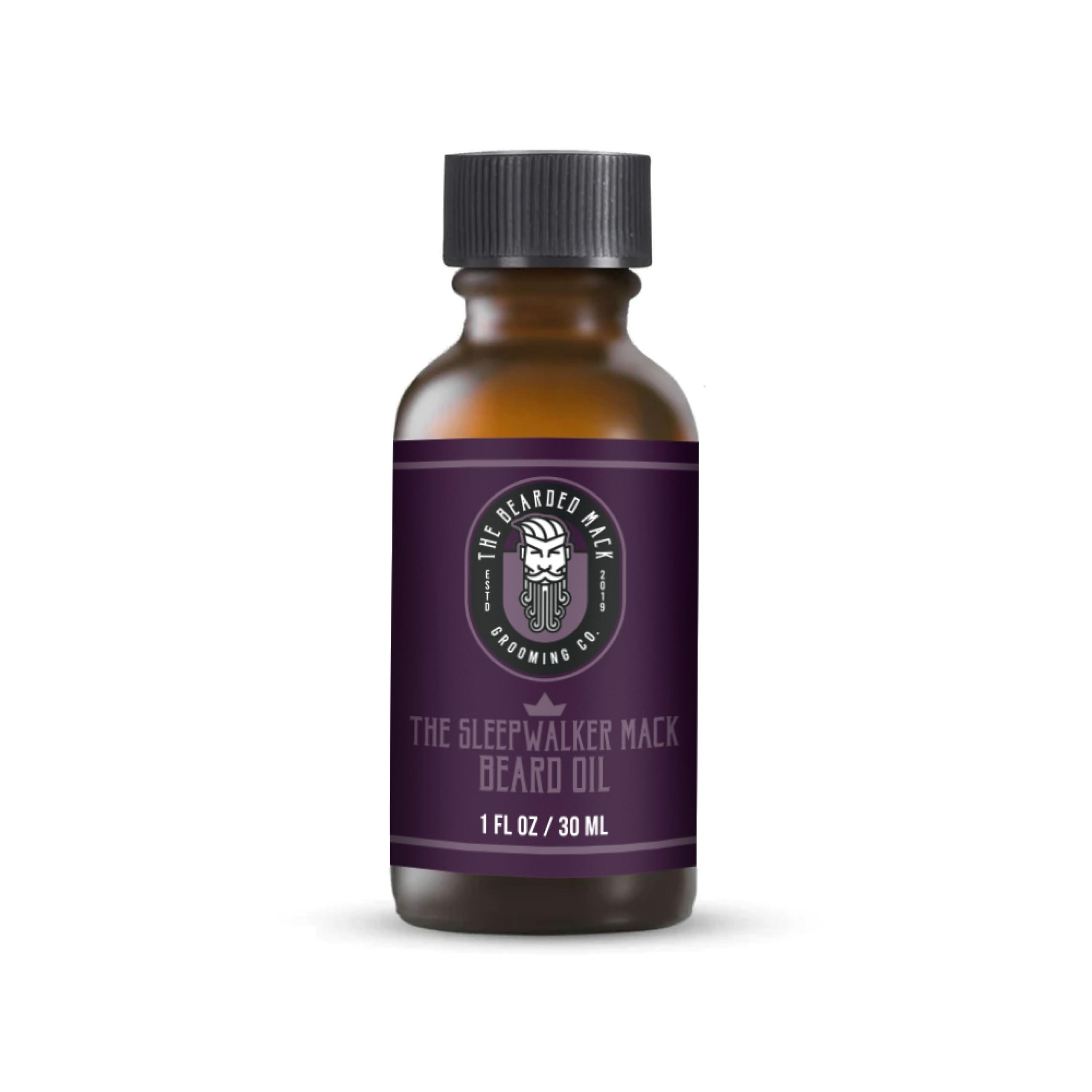 The Bearded Mack Grooming Co The Bearded Mack Grooming Co Beard Oil - Sleepwalker Mack - Lavender & Vanilla - Softens Beard, Removes Beard Itch & Promotes Healthy Beard Growth, 1 oz
