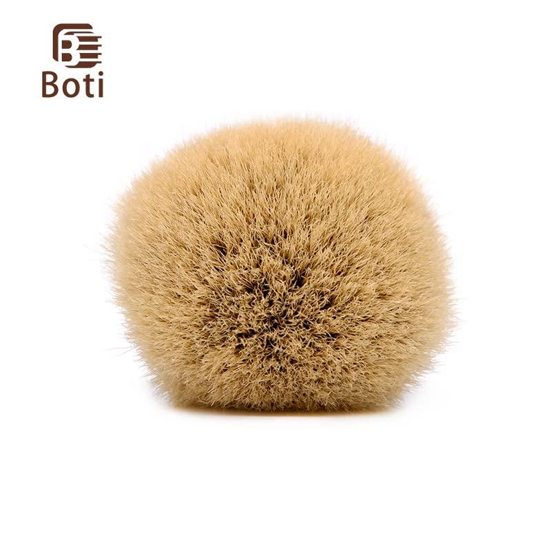 Boti Boti Brush-SHD NC Finest Two Band Badger Hair Knot Gel Tip Bulb Type Daily Barber Beard Care Tool Beard Shaping Kit (20mm)
