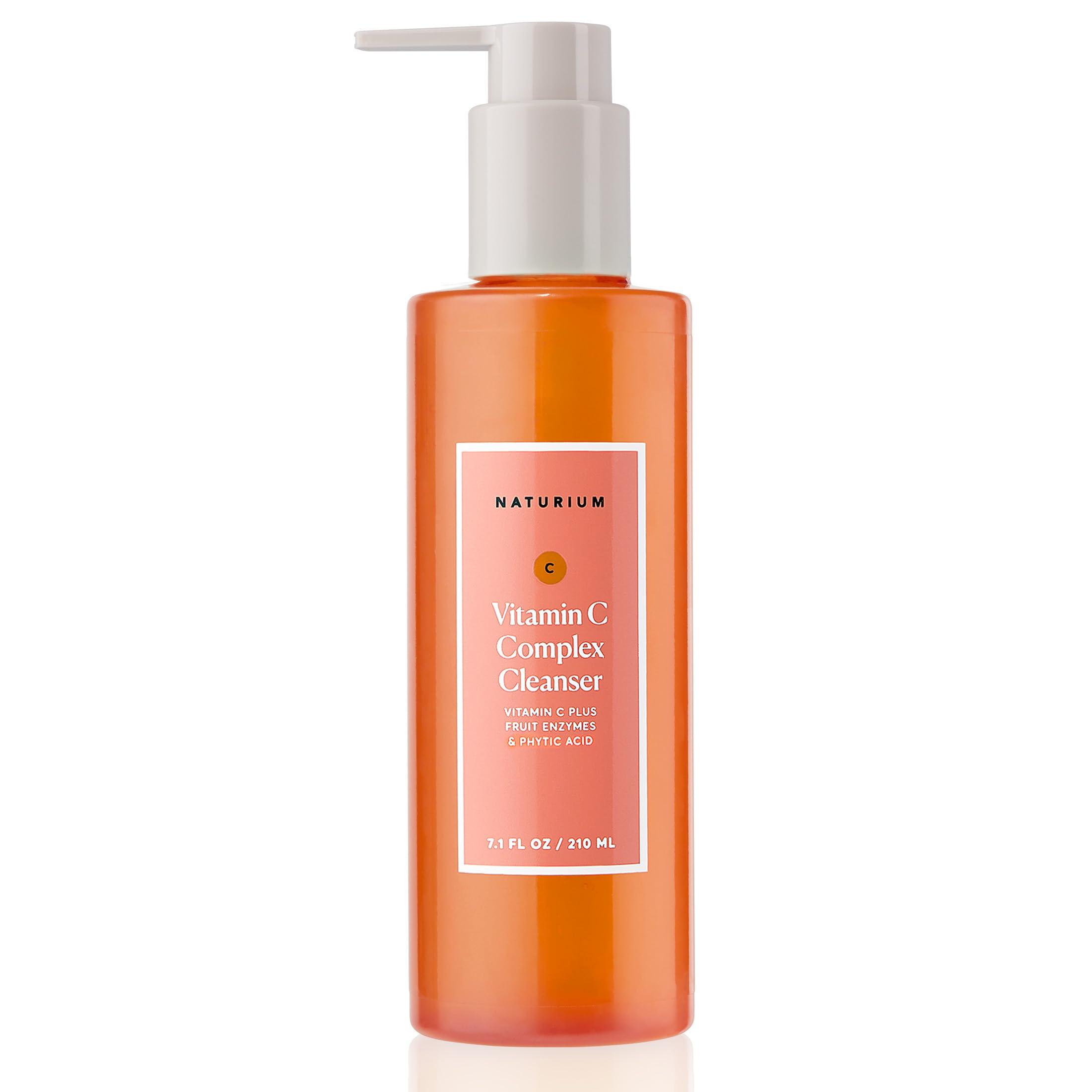 Naturium Naturium Vitamin C Complex Cleanser, Gently Exfoliating & Deeply Cleansing Foaming Face Wash Gel with Phytic Acid & Fruit Enzymes, 7.1 oz