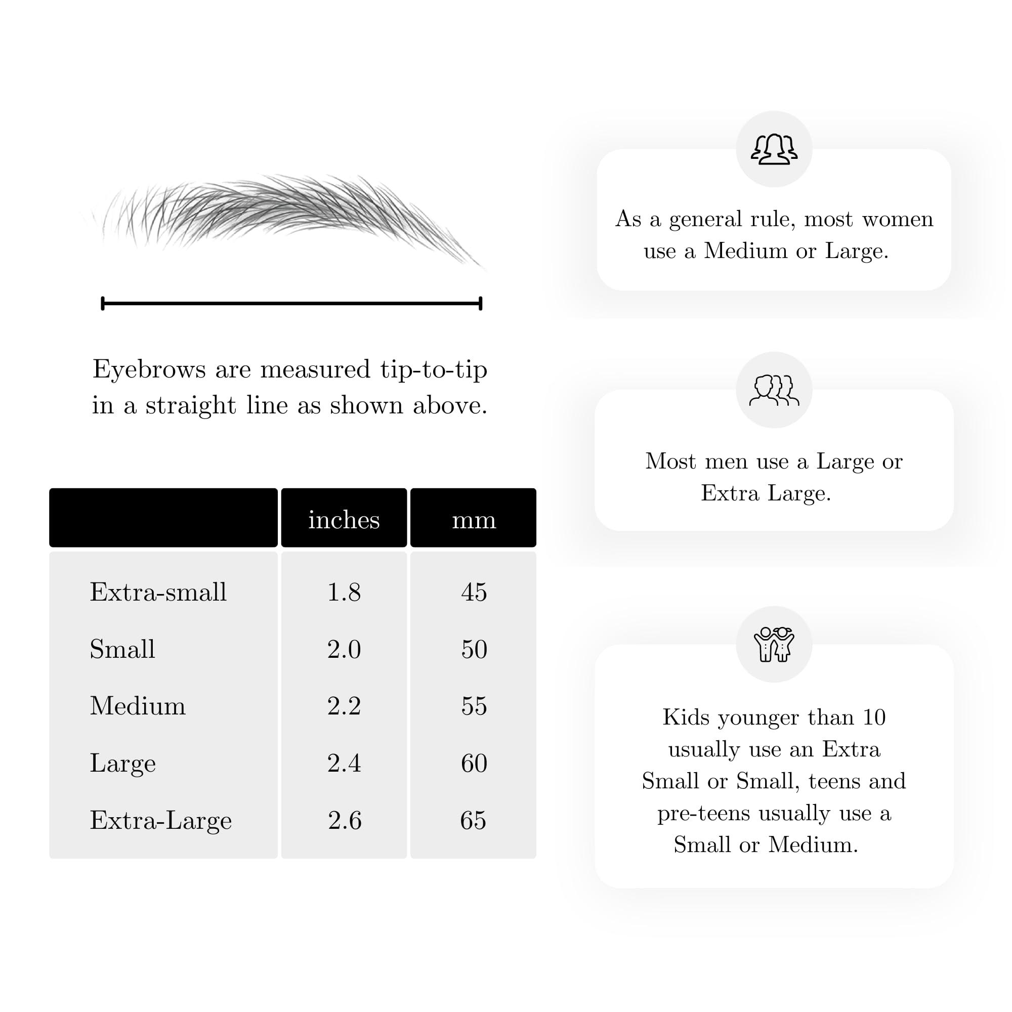 My Two Brows (10 pairs) Medium Brown Temporary Eyebrow Tattoo - Extra Small Size - Waterproof & Smudgeproof - Sassy Swerve Style Eyebrow Stickers - Sheet Lasts up to 30 Days - Won\'t Work on Existing Brows