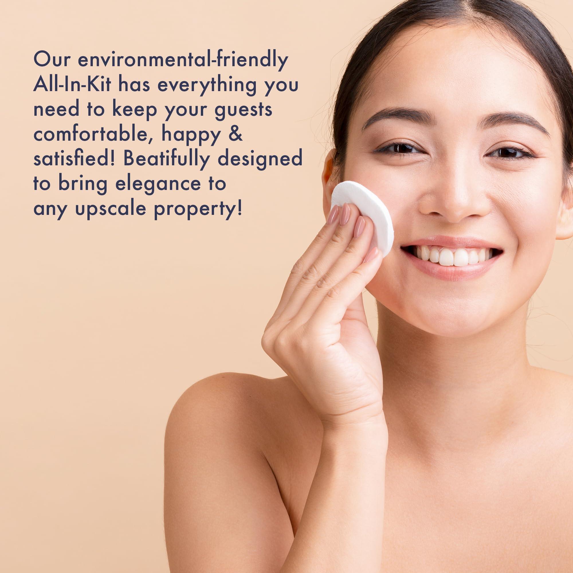 1-Shoppe All-in-Kit 1-Shoppe All-in-Kit | Personal Care Kit with Frosted Sachet Wrap | Ideal for Hotels & Vacation Rentals | Case of 50