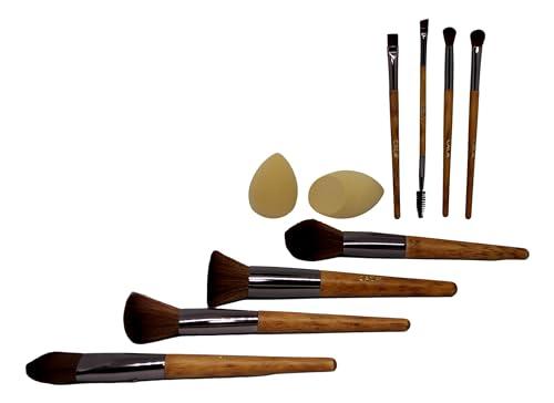 Cala Cala Brush Set Total Face Rustic bliss 10 piece Rstic Bliss Cala