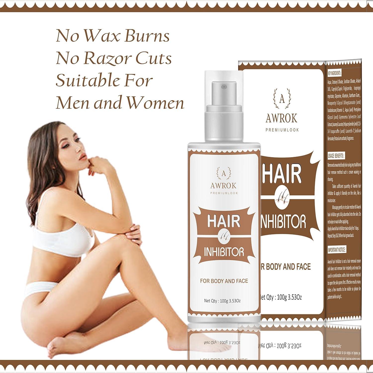 Generic Permanent Hair Removal Lotion - Organic Stop Hair Growth Inhibitor for Body and Face - Hair Removal for Women - Natural Painless Hair Inhibitor-100G