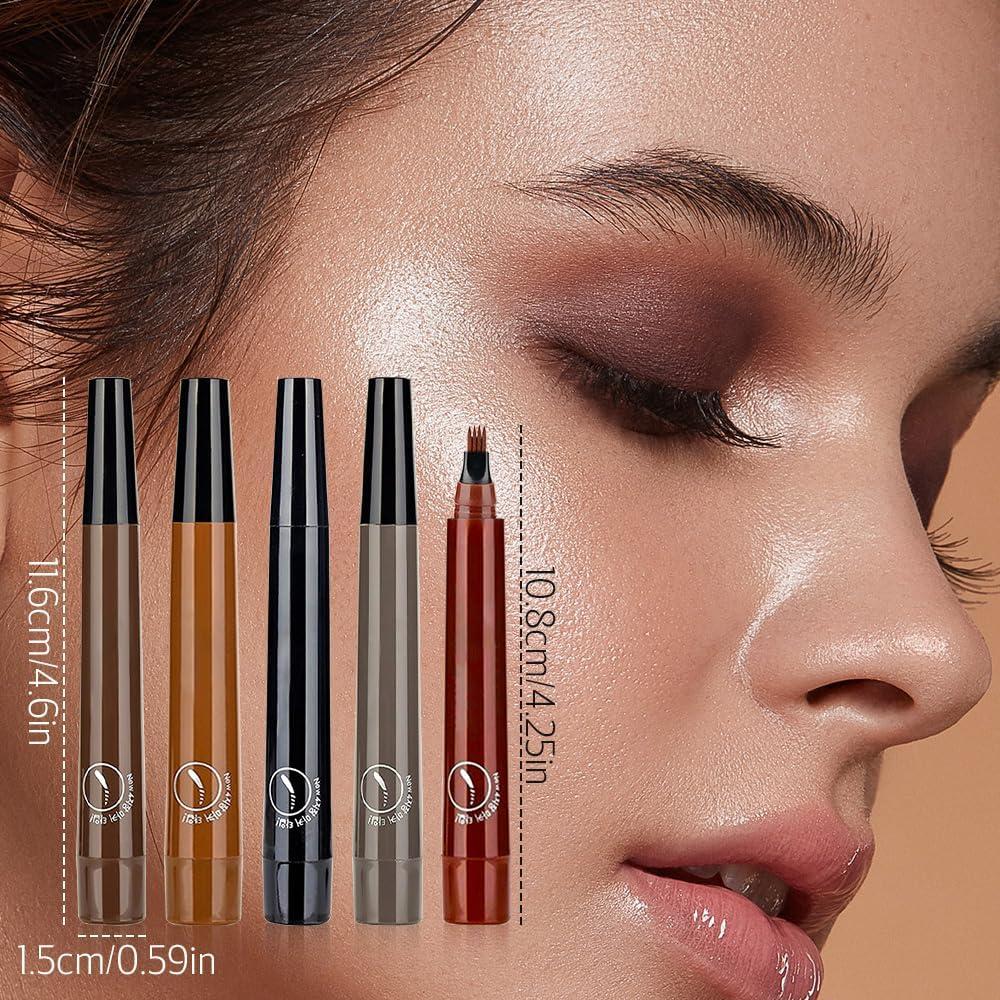 NinthAvenue Basics Whimsyard Eyebrow Pen, Whimsyard Eyebrow Pencil, Whimsyard Eyebrow Pen Waterproof, Whimsyard Microblading Eyebrow Pen,3D Waterproof Microblading Eyebrow Pen Whimsyard,4 Tip Microblade Brow Pen (01+04)
