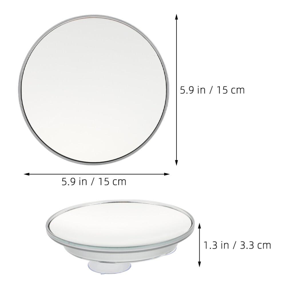Healvian Healvian 30X Magnifying Mirror Suction Cup, Magnified Mirror for Easy Mounting Makeup Mirror, Travel Stick on Shower Mirror for Plucking Eyebrows