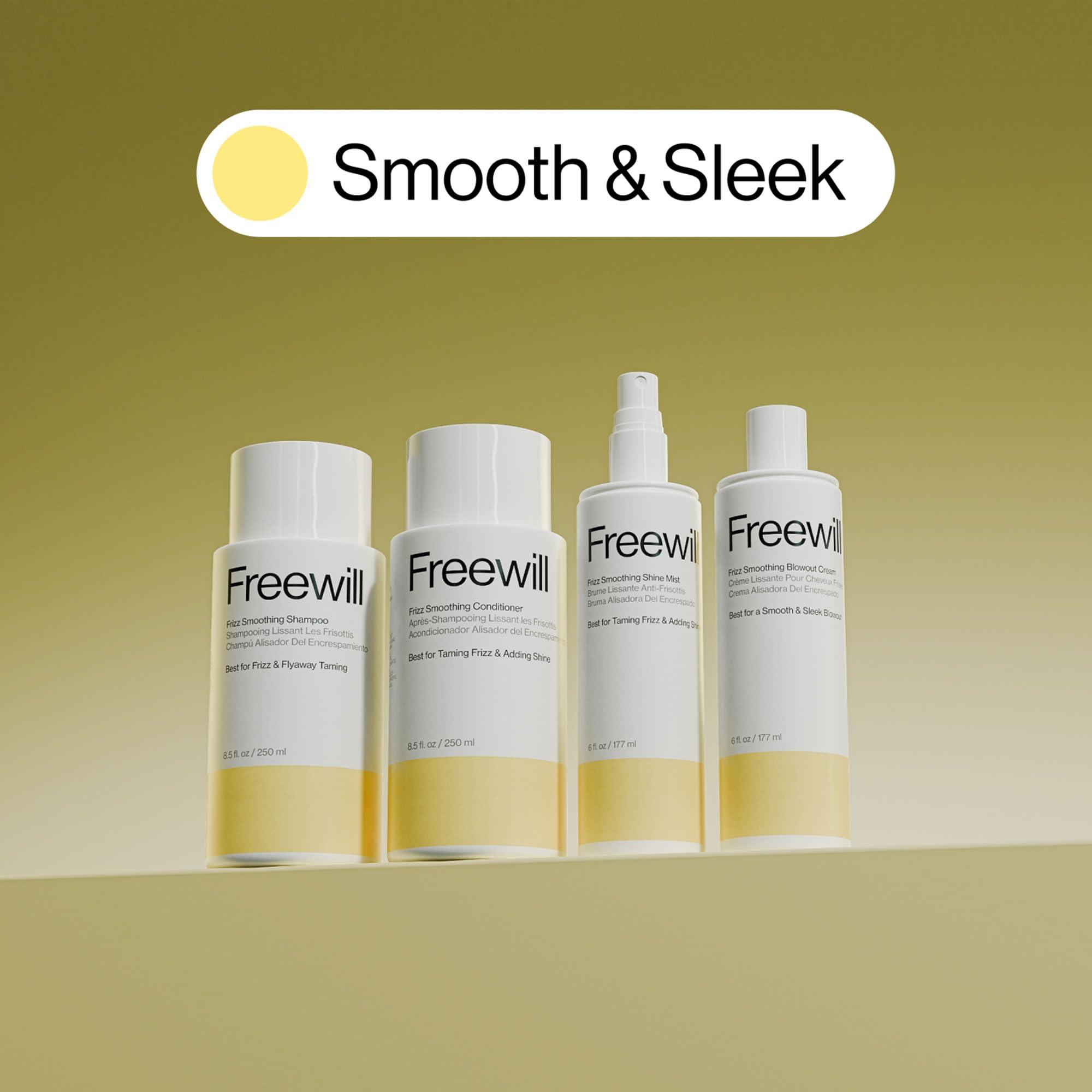 Freewill Freewill Frizz Smoothing Hair Conditioner, Helps with Frizz Control, Shine and Hydration, Tames Frizzy Hair and Flyaways, 8.5 oz