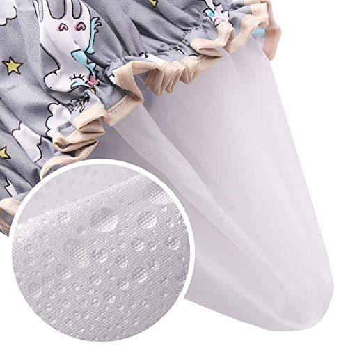 Tbestmax Unicorn Shower Caps for Long/Thick Hair, Cute Hair Cover for Women and Girl, Waterproof Bath Hat, Double Layer Bonnet