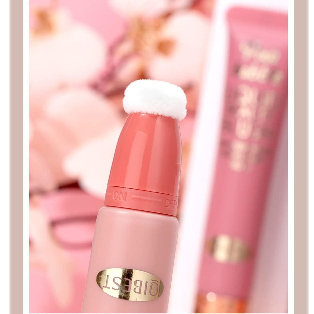 QiBest QiBest Liquid powder blusher Multi functional Waterproof Women\'s Professional Facial Palette Contour Makeup Natural and Lasting Beauty Brightening Matte High gloss Facial powder blusher Liquid can be mixed (C)